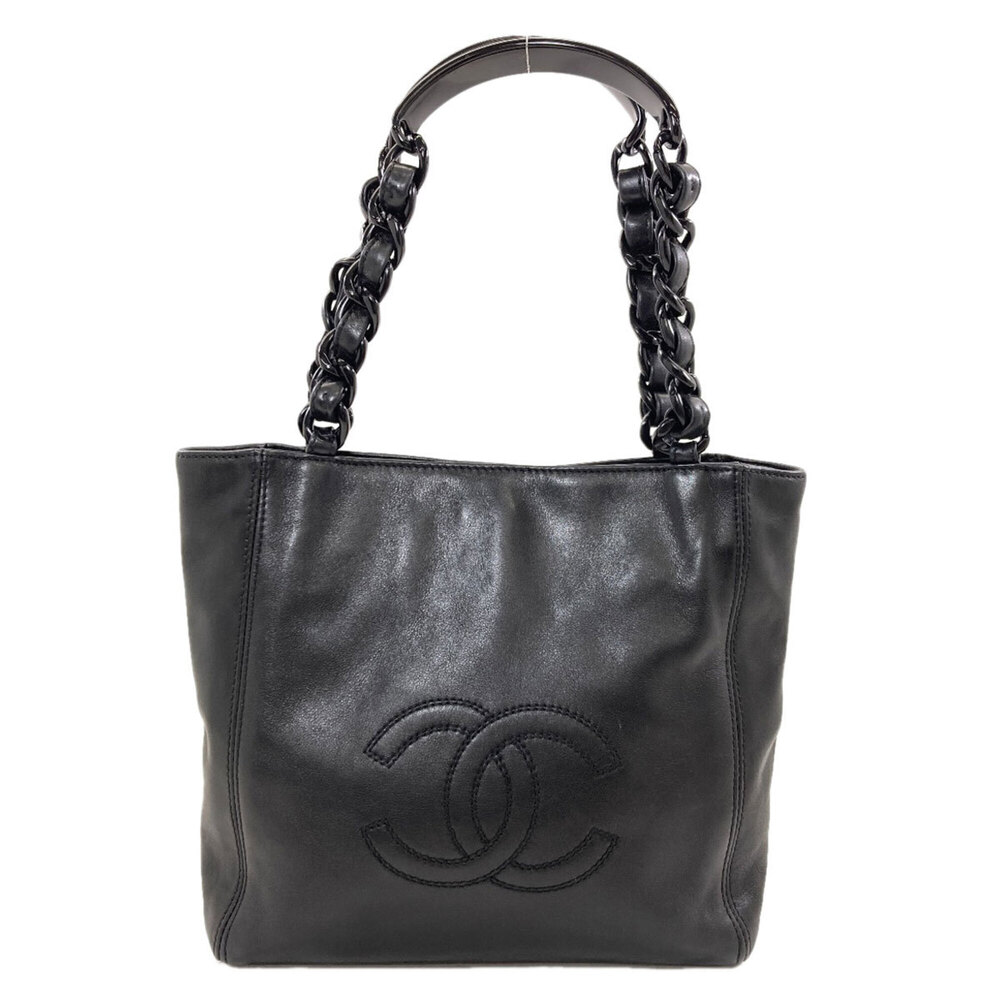 Chanel Coco Mark Tote Bag, Lambskin, Women's CHANEL